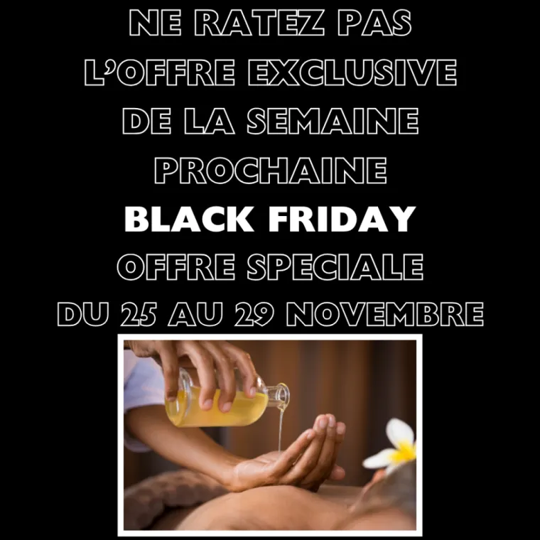 Profiter d'une offre exclusive  la semaine du Black Friday sur toutes les prestations à  Epernay, Épernay, E'sens de Vie