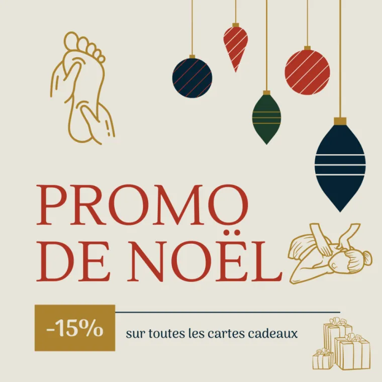 Offre de Noël: -15% sur toutes les cartes cadeaux bien-être à Epernay