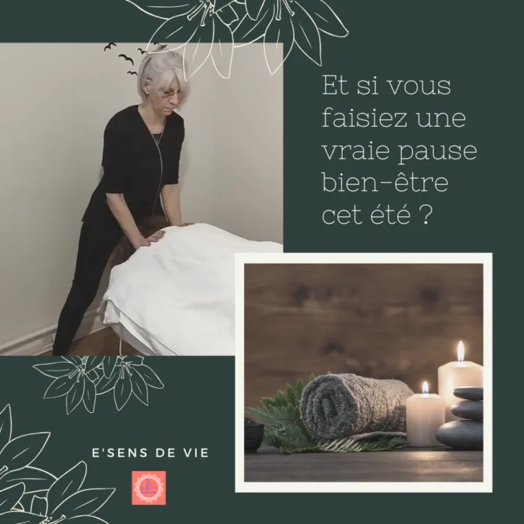 Et si vous faisiez une vraie pause bien-être cet été à Epernay. E'sens de vie. Epernay