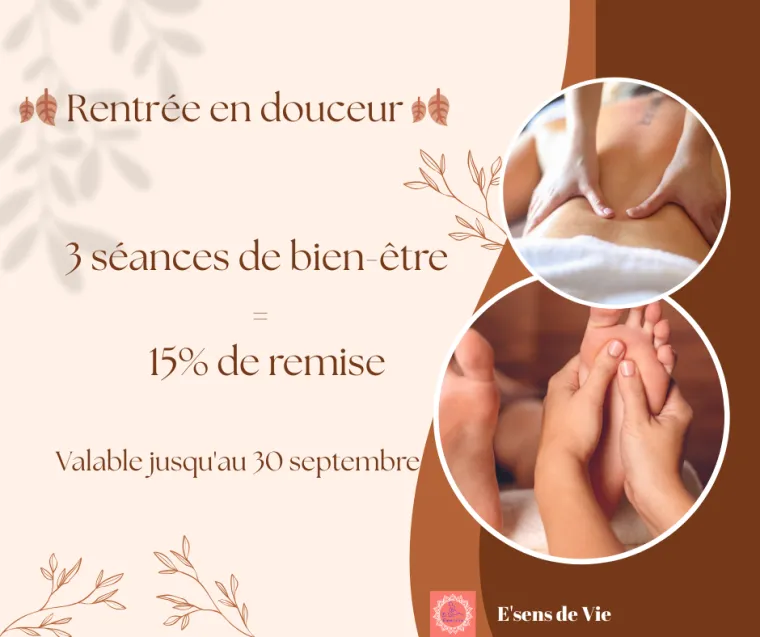 Offre spéciale rentrée - Prenez soin de vous avec E'sens de Vie à Épernay, E'sens de Vie - Epernay
