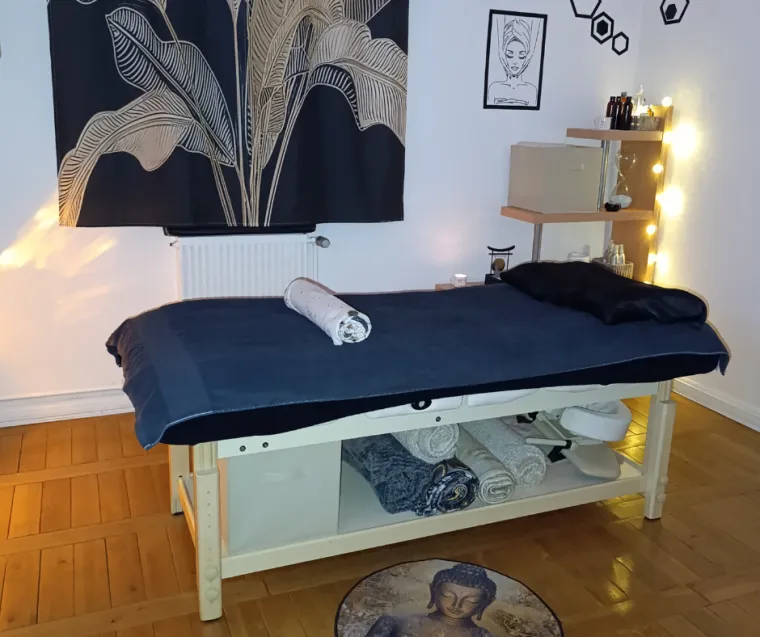 Ambiance détente dans la salle de massage chez E'sens de Vie à Epernay-E'sens de Vie-Epernay